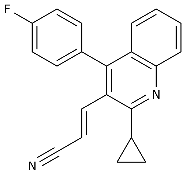 (2E)-3-[2-Циклопропил-4- (4-фторфенил)-3-хинолинил]-2-пропененитрил в России