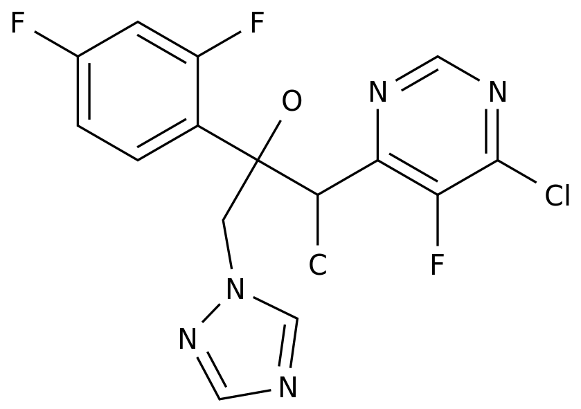 6-Chloro-α-(2,4-difluorophenyl)-5-fluoro-β-methyl-α-(1H-1,2,4-triazol-1-ylmethyl)-4-pyrimidineethanol в России