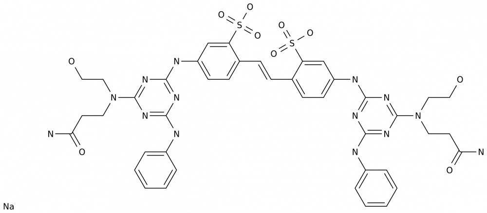 Бензолсульфоновая кислота, 2,2'-(1,2-ethenediyl)bis[5-[[4-[(3-amino-3-oxopropyl)(2-hydroxyethyl)amino]-6-(phenylamino)-1,3,5-triazin-2-yl]amino]-, натриевая соль (1:2) в России
