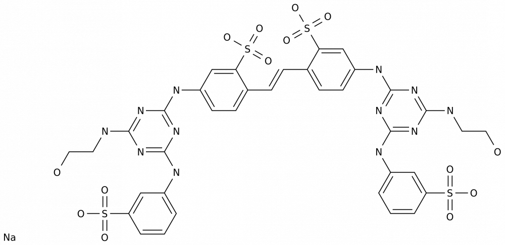 Бензолсульфоновая кислота, 2,2'-(1,2-ethenediyl)bis[5-[[4-[(2-hydroxyethyl)amino]-6-[(3-sulfophenyl)amino]-1,3,5-triazin-2-yl]amino]-, натриевая соль (1:4) в России